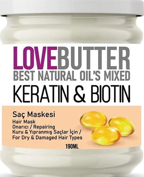 Masca de par Love Butter cu Keratina si Biotina + Sampon de par Love Butter